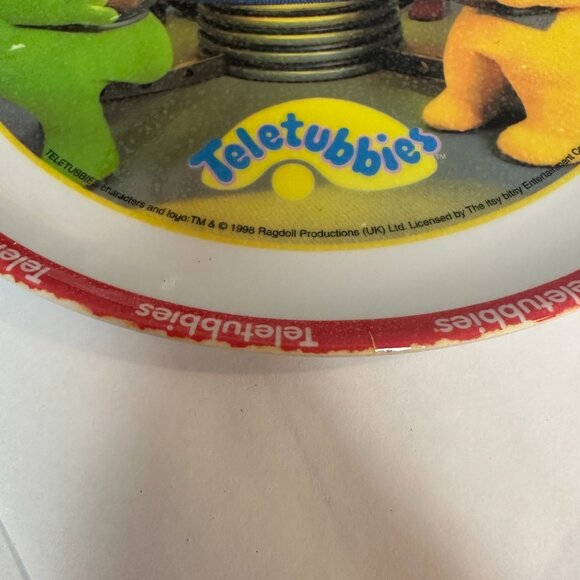 Teletubbies Plate 8 Inch 1998 Zak Plastic Kids Child Dish RARE - Picture 7 of 8